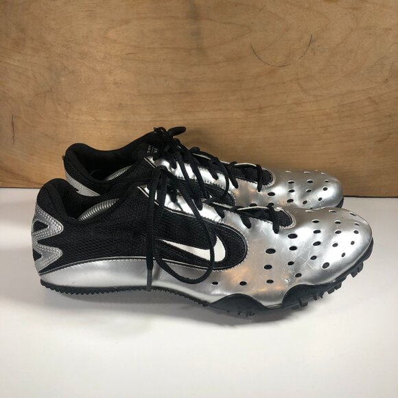 Nike Zoom Rival Bowerman Series Mens Size 10 Track Shoes 311894-011 Blk/Silver - Picture 3 of 13